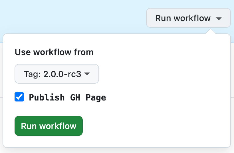 Publish HSC documentation site as GH page by (re-) running GH action workflow